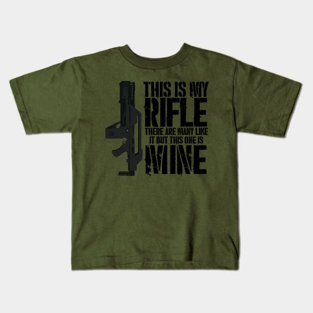 THIS IS MY PULSE RIFLE Kids T-Shirt by JHughesArt